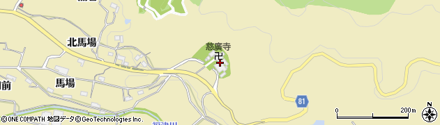 慈廣寺周辺の地図