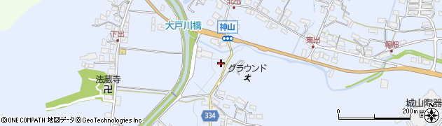 滋賀県甲賀市信楽町神山1358周辺の地図