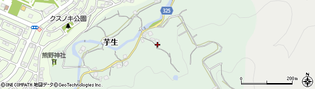 兵庫県川西市芋生（勘定ヶ谷）周辺の地図