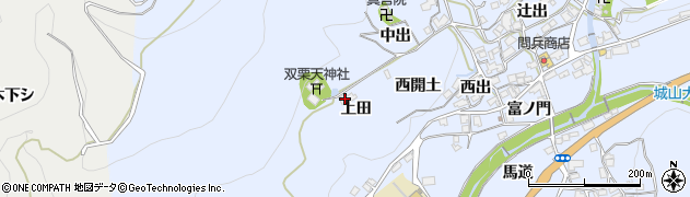 京都府宇治田原町（綴喜郡）岩山（上田）周辺の地図
