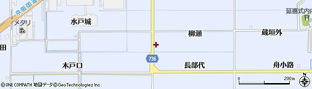 京都府八幡市内里（柳瀬）周辺の地図