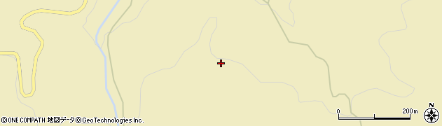 黄柳野ツゲ自生地周辺の地図