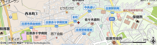 吉岡中央堂周辺の地図