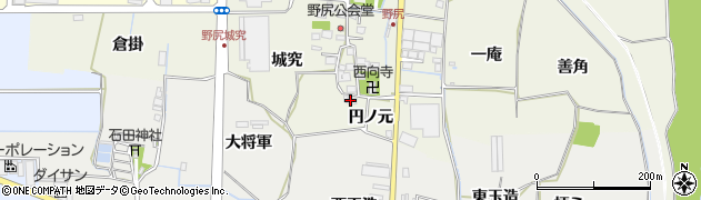 京都府八幡市野尻円ノ元6周辺の地図