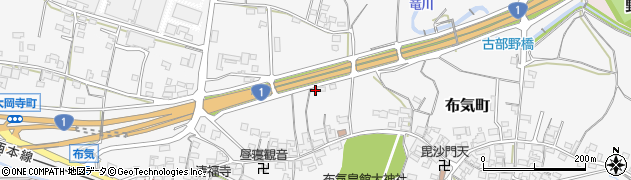 三重県亀山市布気町1298周辺の地図