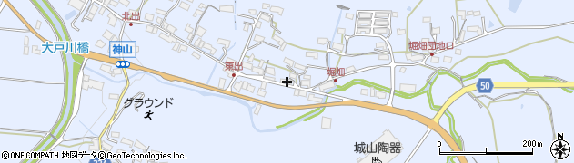滋賀県甲賀市信楽町神山644周辺の地図
