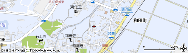 三重県亀山市和田町周辺の地図