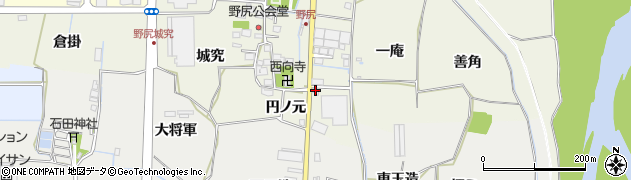 京都府八幡市野尻円ノ元9周辺の地図
