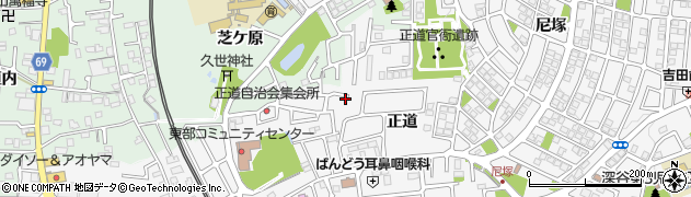 京都府城陽市寺田（正道）周辺の地図