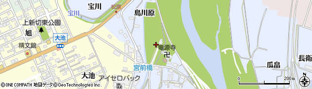 愛知県豊川市松原町島川原2周辺の地図