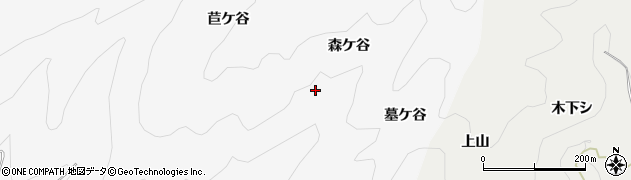 京都府綴喜郡宇治田原町郷之口森ケ谷周辺の地図