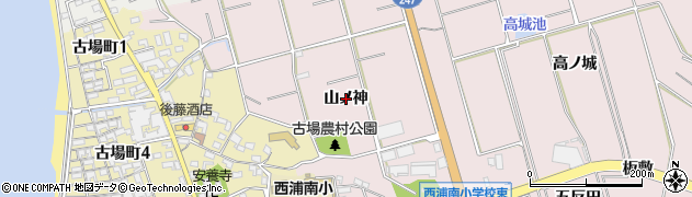 愛知県常滑市古場（山ノ神）周辺の地図