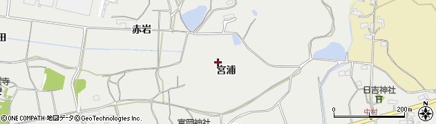 愛知県新城市富岡（宮浦）周辺の地図