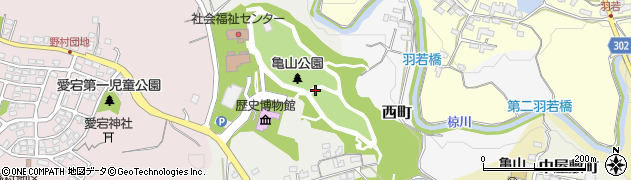 三重県亀山市若山町周辺の地図