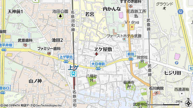 〒470-2337 愛知県知多郡武豊町ヱケ屋敷の地図