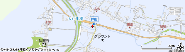 滋賀県甲賀市信楽町神山598周辺の地図