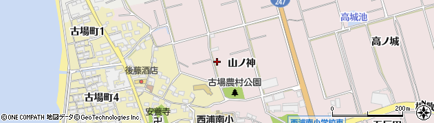 愛知県常滑市古場山ノ神102周辺の地図