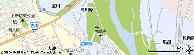 愛知県豊川市松原町島川原3周辺の地図