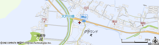 滋賀県甲賀市信楽町神山591周辺の地図