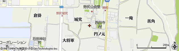 京都府八幡市野尻円ノ元2周辺の地図