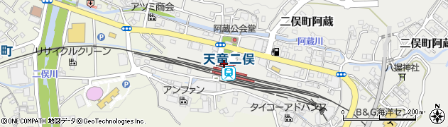 天竜二俣駅周辺の地図