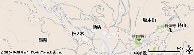 愛知県蒲郡市坂本町（助坊）周辺の地図