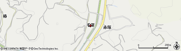 愛知県幸田町（額田郡）須美（毛深）周辺の地図