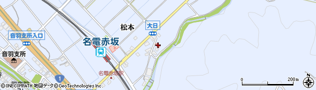 愛知県豊川市赤坂町山蔭215周辺の地図