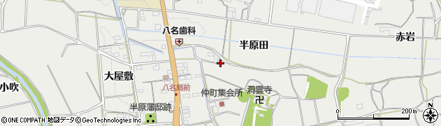 愛知県新城市富岡（半原田）周辺の地図