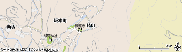 愛知県蒲郡市坂本町持山周辺の地図