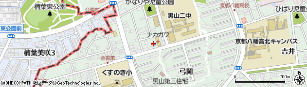 京都府八幡市男山石城9周辺の地図