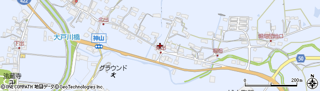 滋賀県甲賀市信楽町神山348周辺の地図