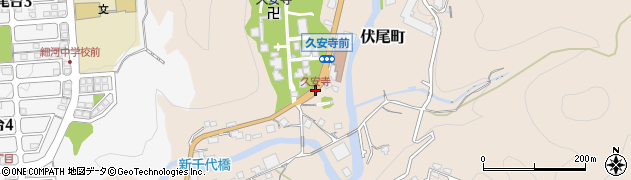 久安寺周辺の地図