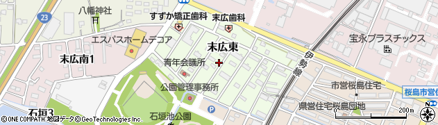 三重県鈴鹿市末広東周辺の地図
