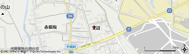 愛知県豊川市千両町（宝辺）周辺の地図
