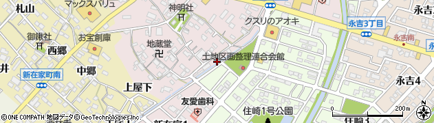 愛知県西尾市住崎町（掛下）周辺の地図