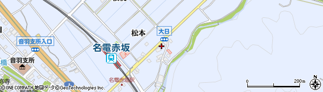 愛知県豊川市赤坂町山蔭26周辺の地図