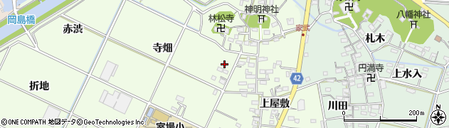 愛知県西尾市室町周辺の地図