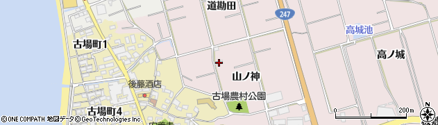 愛知県常滑市古場山ノ神109周辺の地図