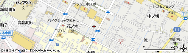 愛知県西尾市丁田町（杢左）周辺の地図