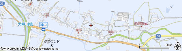 滋賀県甲賀市信楽町神山336周辺の地図