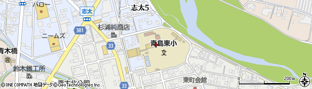 藤枝市立青島東小学校周辺の地図