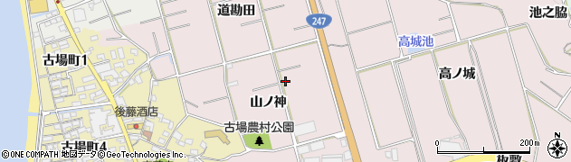愛知県常滑市古場山ノ神124周辺の地図