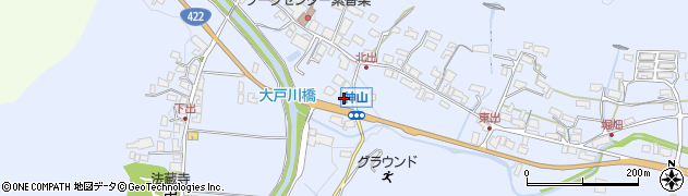 滋賀県甲賀市信楽町神山597周辺の地図