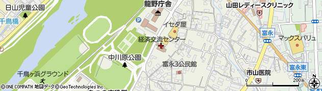 龍野経済交流センター周辺の地図