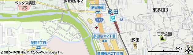 尼崎信用金庫多田支店周辺の地図