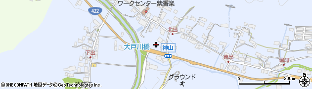 滋賀県甲賀市信楽町神山592周辺の地図