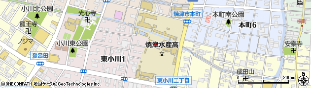 静岡県立焼津水産高等学校周辺の地図