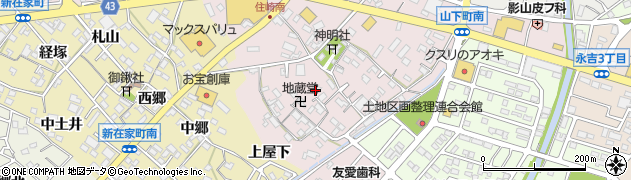 愛知県西尾市住崎町（郷中）周辺の地図