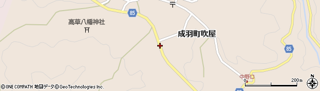 岡山県高梁市成羽町吹屋周辺の地図